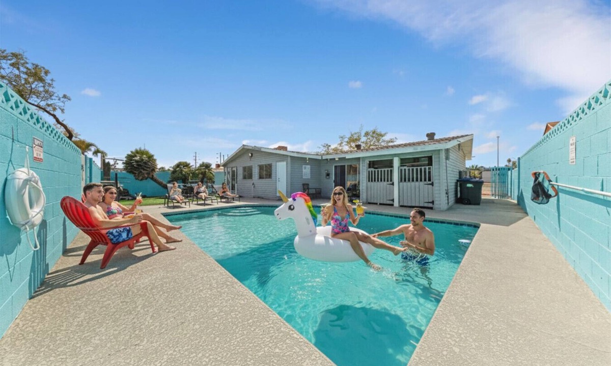 Rancho Oakey House | Vegas Getaway Ground Floor, Pool, Game Room, BBQ