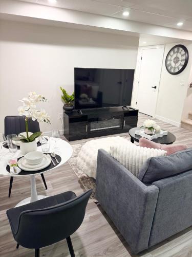 Transcona Apartment | Velvet and Rose Elegant Private 2BR Basement Suite