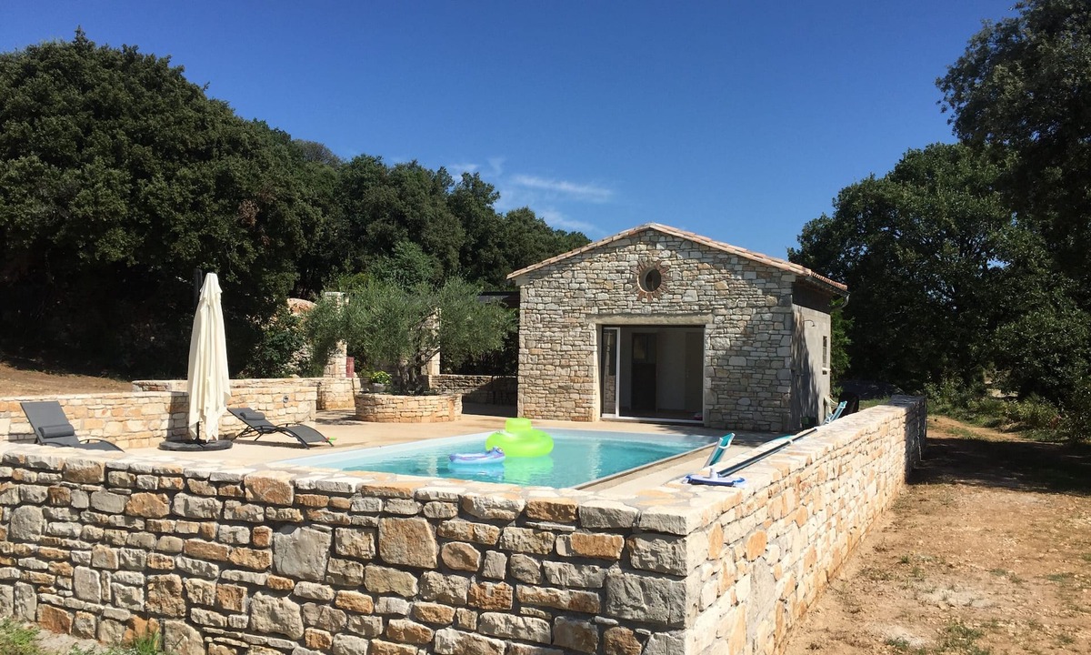 Vezenobres House | Very beautiful medieval building panoramic view heated pool