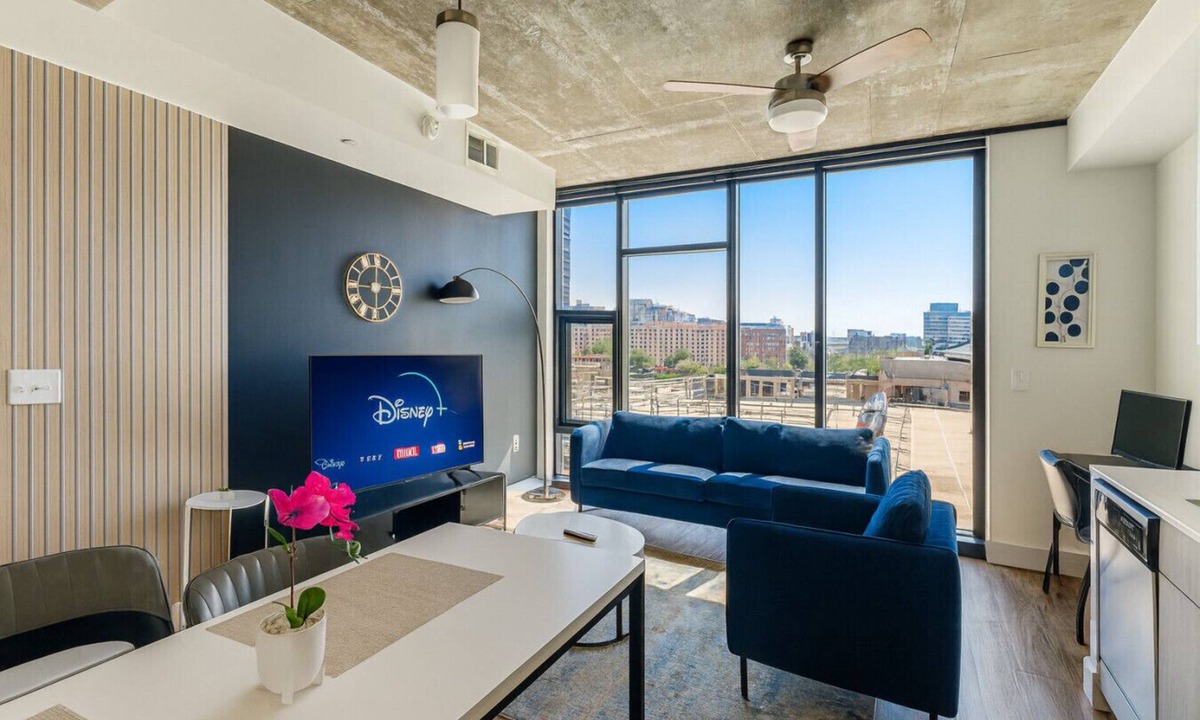 Five Points South Apartment | Vibrant 2BR Stay | Pool, Sauna & Lounge