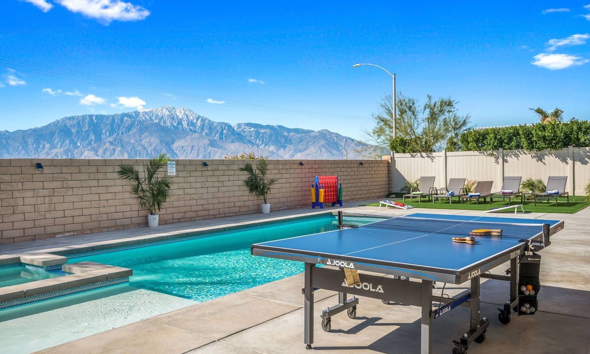 Desert Hot Springs House | Views, Gameroom, Saltwater Pool & Hot tub, Firepit