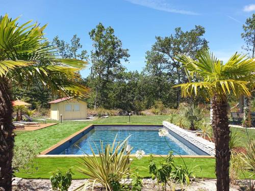 Parentis-en-Born Villa | Villa 5 étoiles : Piscine chauffée, 24 pers., proche lac Parentis-en-Born - FR-1-877-50