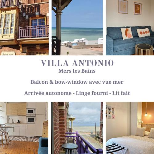 Mers-les-Bains Apartment | Villa Antonio - Balcon vue mer - Bow-window - Internet Wifi