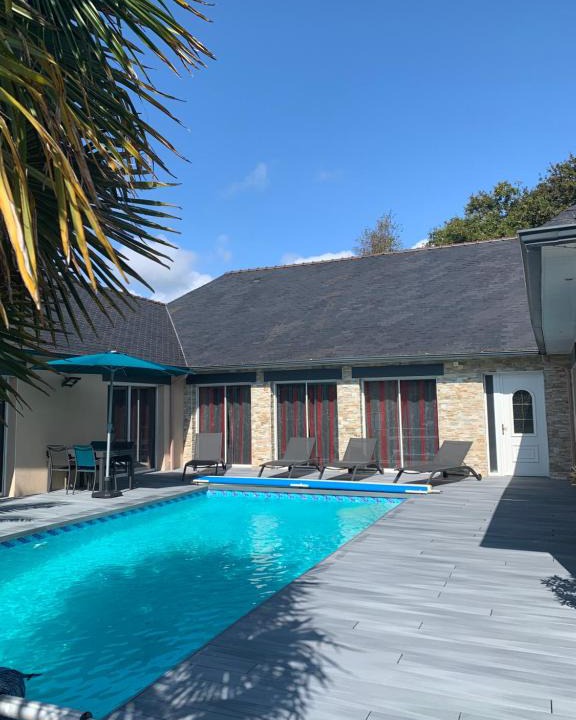 Guidel-Plages Villa | Villa avec piscine à 2 pas de la mer