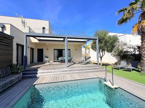 Le Barcares Villa | Villa Azura Prestige, Plage à 1 min & Piscine