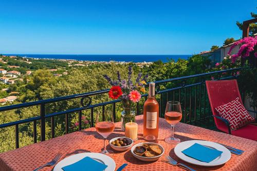 Cagnes-sur-Mer Villa | Villa Bleu Azur - Élégance Privée avec Vue Mer & Montagne