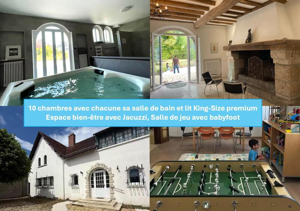Saint-Denis-les-Ponts Villa | Villa Chateaudine - 10 Suites - SPA jacuzzi