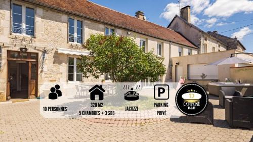 Buxeuil Villa | Villa des Lilas - Champagne & SPA