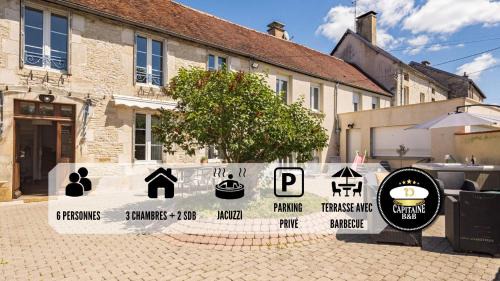 Buxeuil Villa | Villa des Lilas - Champagne & SPA - 6 pers