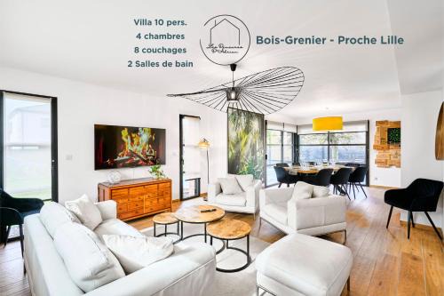 Bois-Grenier Villa | Villa du Vert Touquet - 10 pers proche Lille