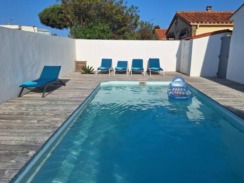 Le Barcares Villa | Villa familiale à 100m de la plage avec piscine - FR-1-529-172