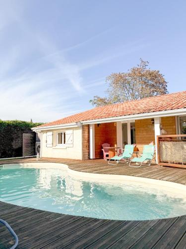 Toulenne House | Villa Familiale avec Piscine Privée
