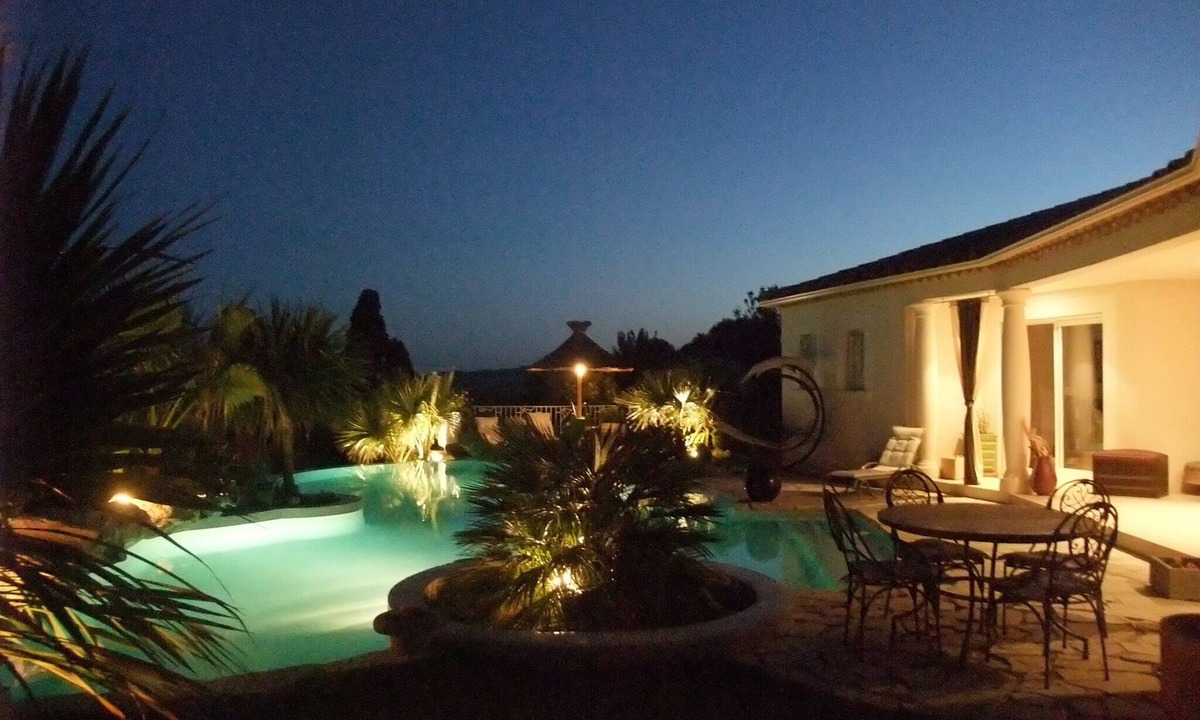 Saint-Genies-de-Fontedit Villa | VILLA KABEN Superb prestige villa 4*, heated pool, sauna, jacuzzi