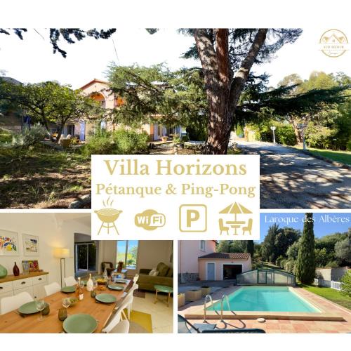 Laroque-des-Alberes Villa | Villa Horizons 3 étoiles-Spacieuse-Climatisation-Piscine privée-Terrain de pétanque-Table de Ping-Pong-Quilles-Equipements Sport-SudSejourConciergerie