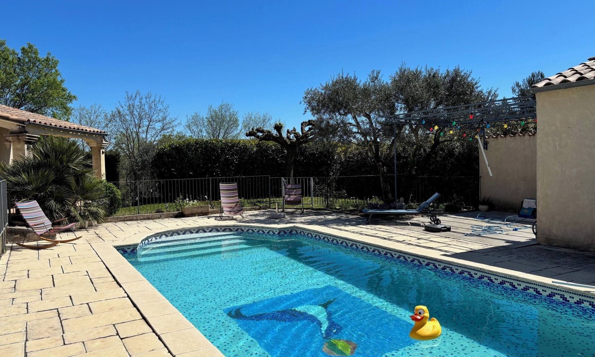 Saint-Nazaire House | Villa in Provence Occitane, private fenced pool, enclosed garden, air conditioning