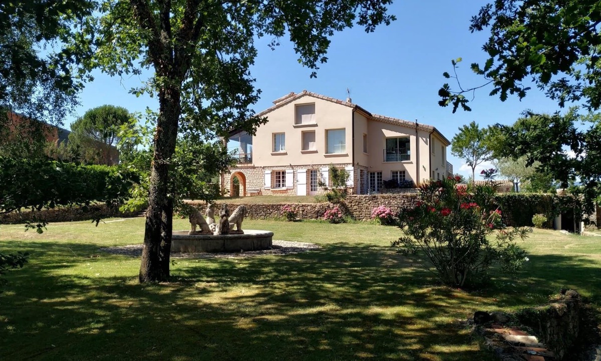 Lablachere House | Villa large pool and panoramic view Ardeche Cevennes