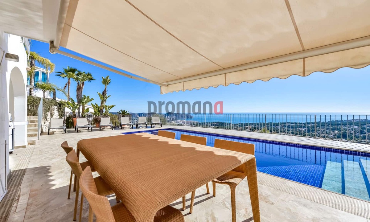 Benimeit Villa | Villa Letizia Luxury villa, 180º sea view for 6 people with private pool.