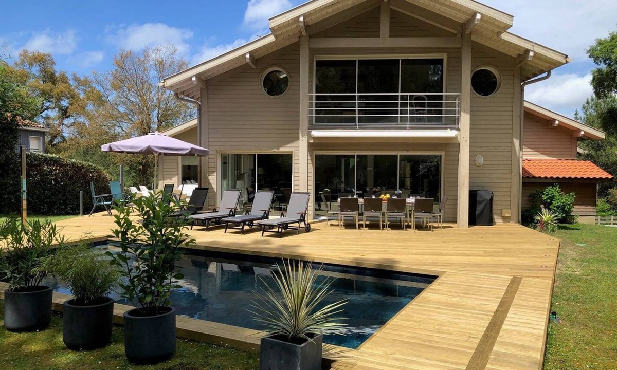 Seignosse House | Villa Malauric Avec Piscine Chauffée