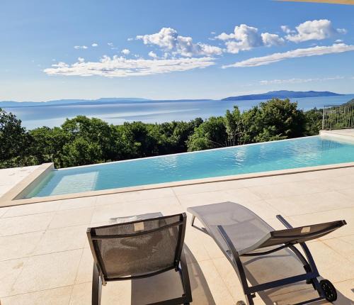 Poljane Villa | Villa Maritima Opatija-Meerblick-Infinity Pool-Luxus-Relax