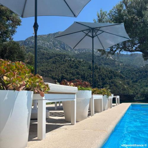 Menton Villa | Villa-Monti Luxury Villa with Private Pool, Fully Air Conditioned Bedrooms, 5 Star Superhosts!