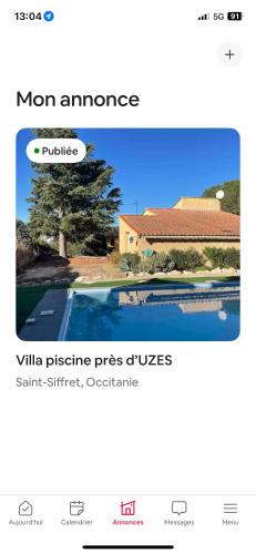 Saint-Siffret House | Villa piscine Uzes