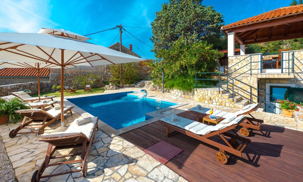 Mlini House | Villa Platanus with Private Pool & Sea View