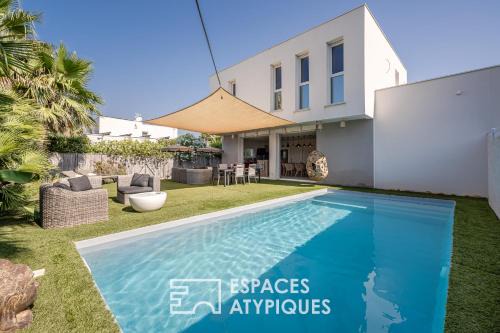 Cap d'Agde Villa | Villa proche plage mer, piscine grand terrain Capao Hotel