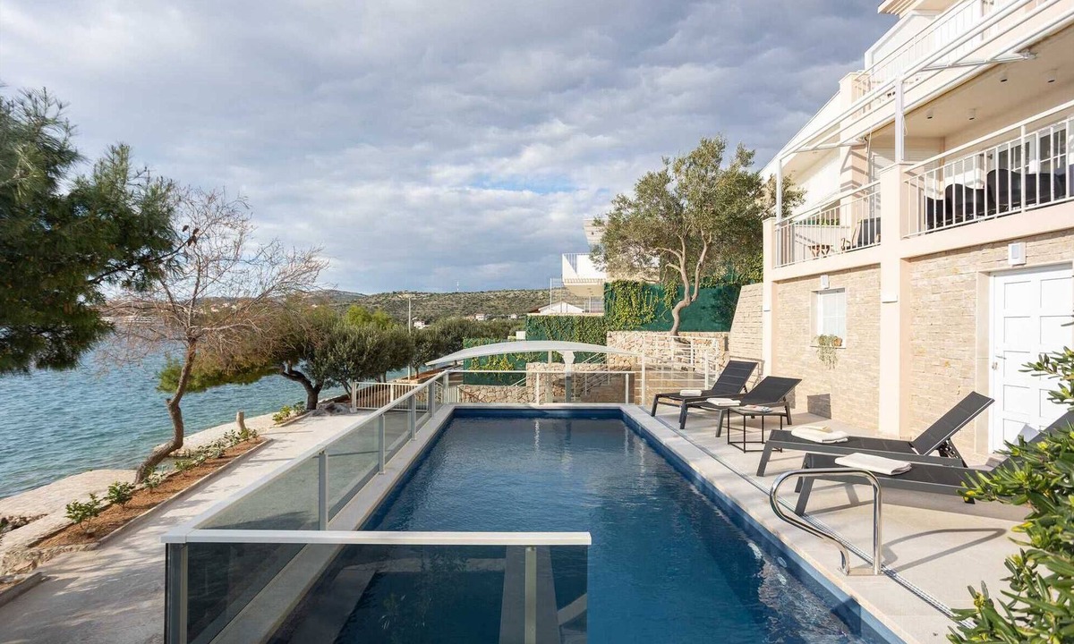 Podglavica Villa | Villa Sea Touch - beachfront villa for eight, amazing views and a heated pool by MyWaycation
