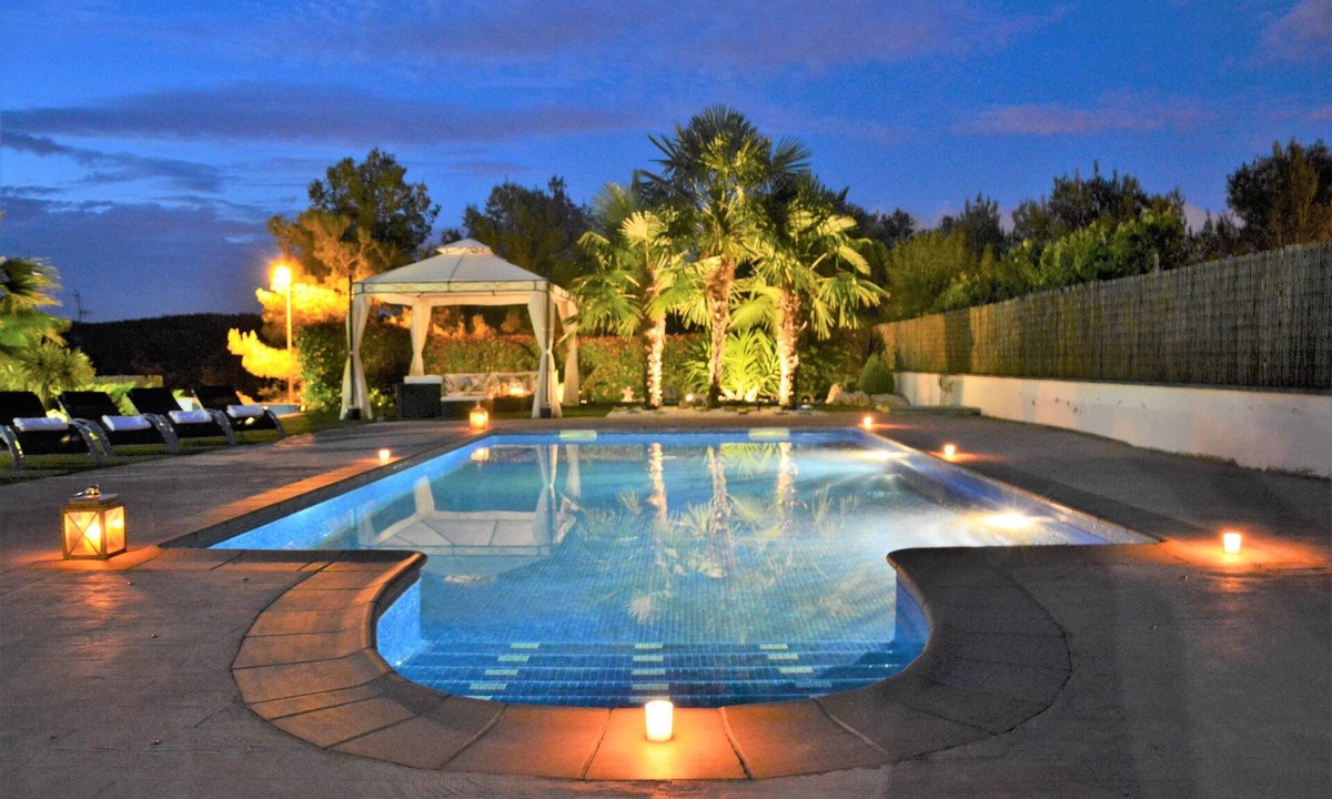 Sant Pere de Ribes Villa | 'Villa Sitges La Calma' with Mountain View, Private Pool, A/C & Wi-Fi