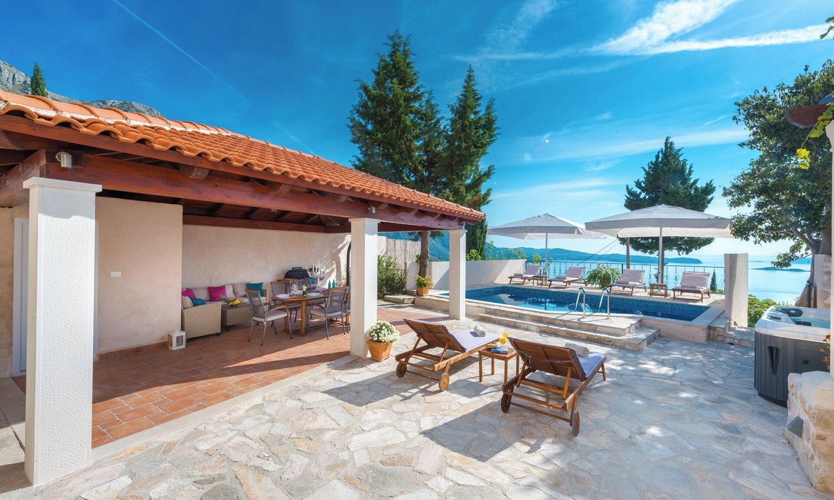 Mlini Villa | Villa Tereza with Private Pool, Jacuzzi & Sea View