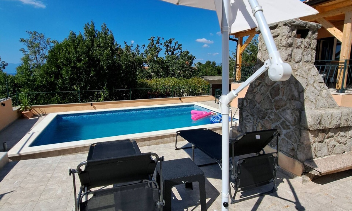 Omisalj House | Villa Tijana with sea view and pool