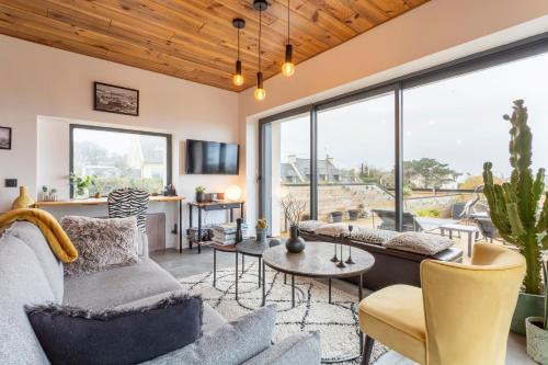 Trevignon House | Villa Trevi ,200m plage, Vue Mer