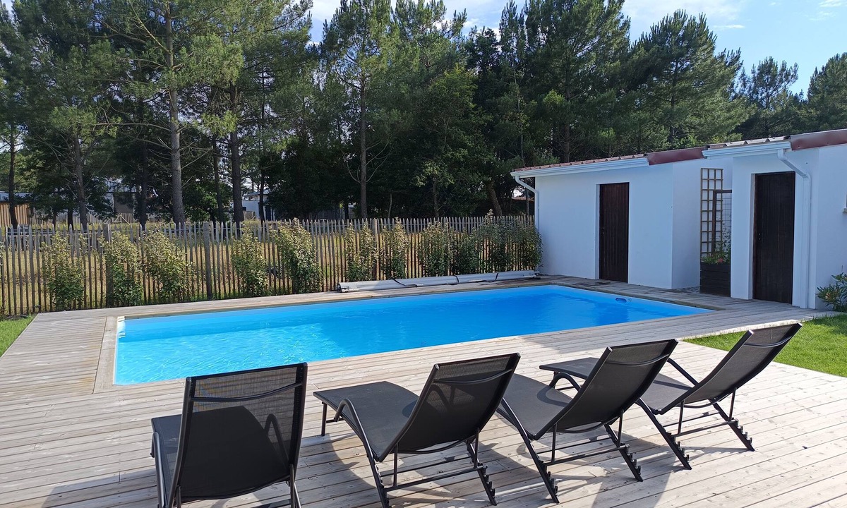 Mimizan-Plage Villa | Villa with heated pool on the beach