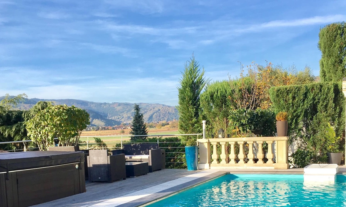 Wihr-au-Val Villa | Villa with views and pool.