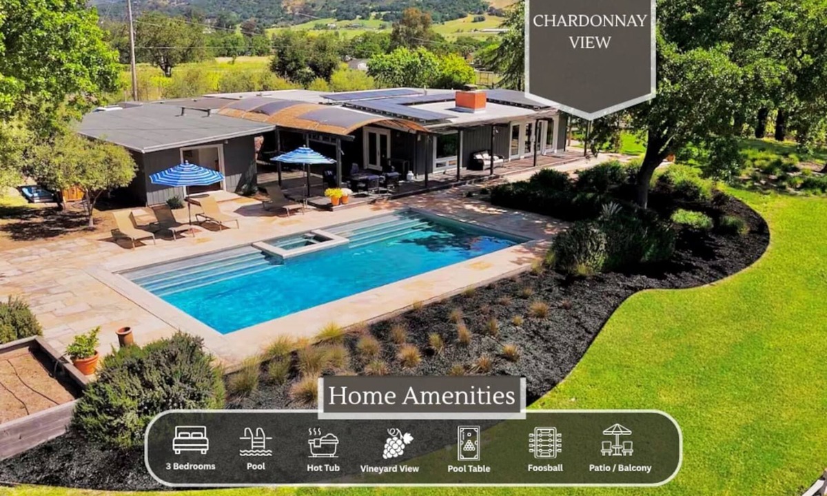 Sonoma Villa | Vineyard Villa: Pool | Spa | Games Room | EV Char.