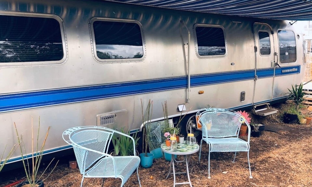 Summerhill Apartment | Vintage Airstream Tiny House on Urban Flower Farm