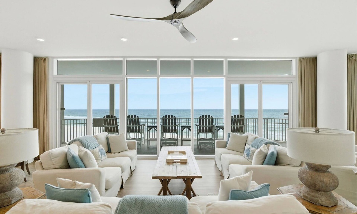 Ono Island Condo | Vista Del Mar 305: 5BR Corner Unit w/Huge Balcony + Gulf Views