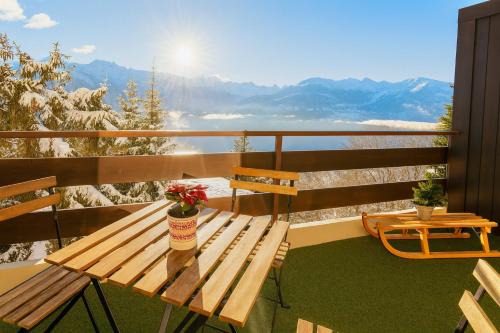 Randogne Apartment | Vue imprenable sur les Alpes et Parking privé gratuit