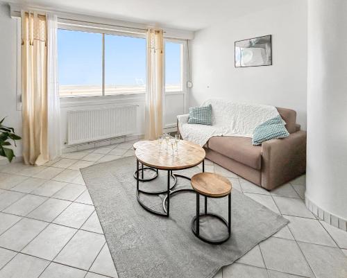 Malo-les-Bains Apartment | Vue panoramique sur la plage, grand T2