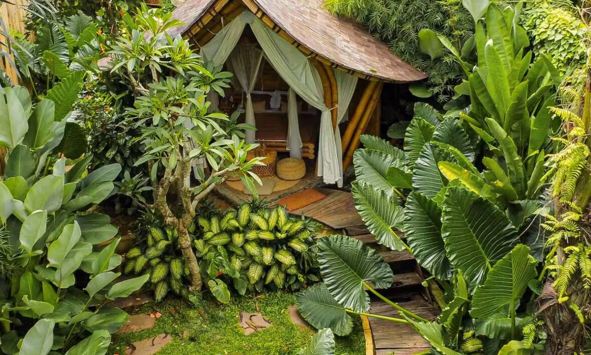 Singapadu Tengah House | Wahem Tebenan - Eco Bamboo home Ubud Bali, River View