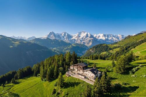 Saas-Balen Ski Chalet | Waldhotel Fletschhorn Private Whole Hotel in Saas-Fee 360 Alpine Views & Sauna