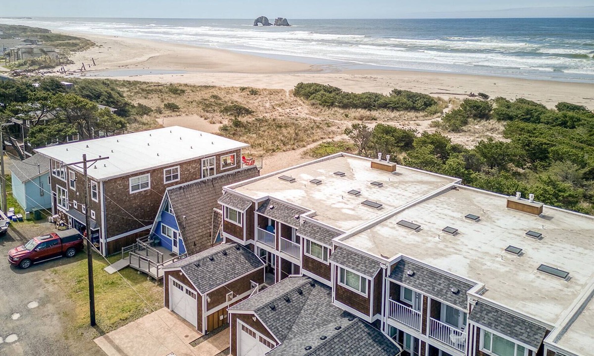 Rockaway Beach House | Walk to Everything! Ocean Views, Twin Rocks, & Steam Train Access