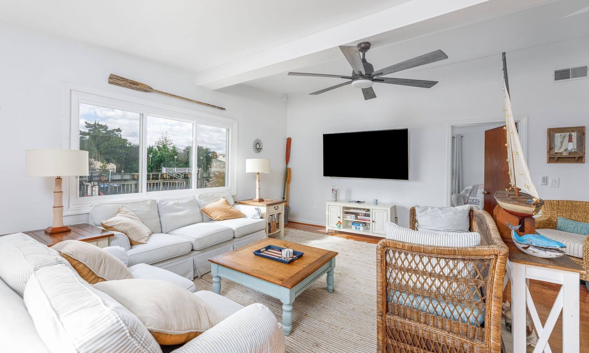 Mystic Island House | Waterfront Home w/Private Dock Near LBI