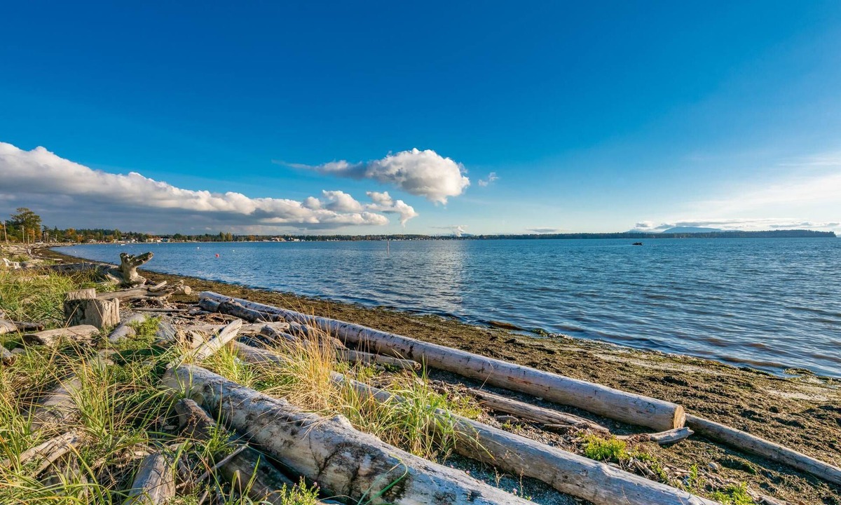 Birch Bay House | Water front, private beach, King bed, Jacuzzi tub in master bedroom BBH8242