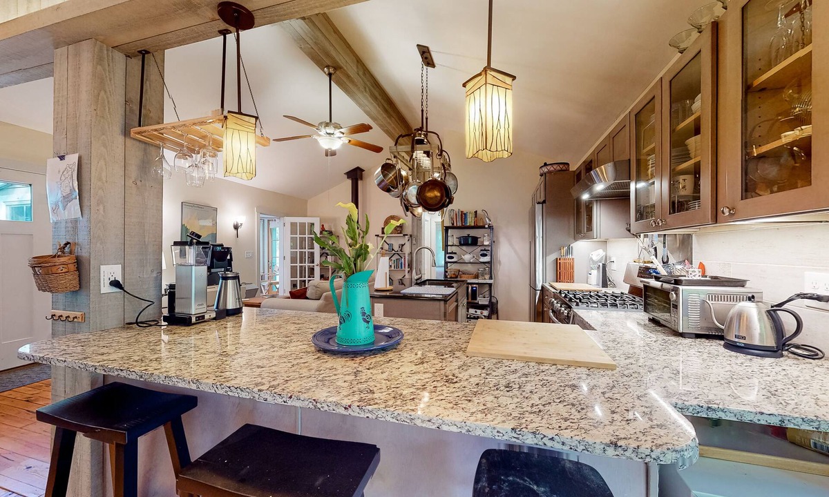 Raymond Cottage | Water view home with kayaks, dock access, firepit, & charming interior - dogs ok