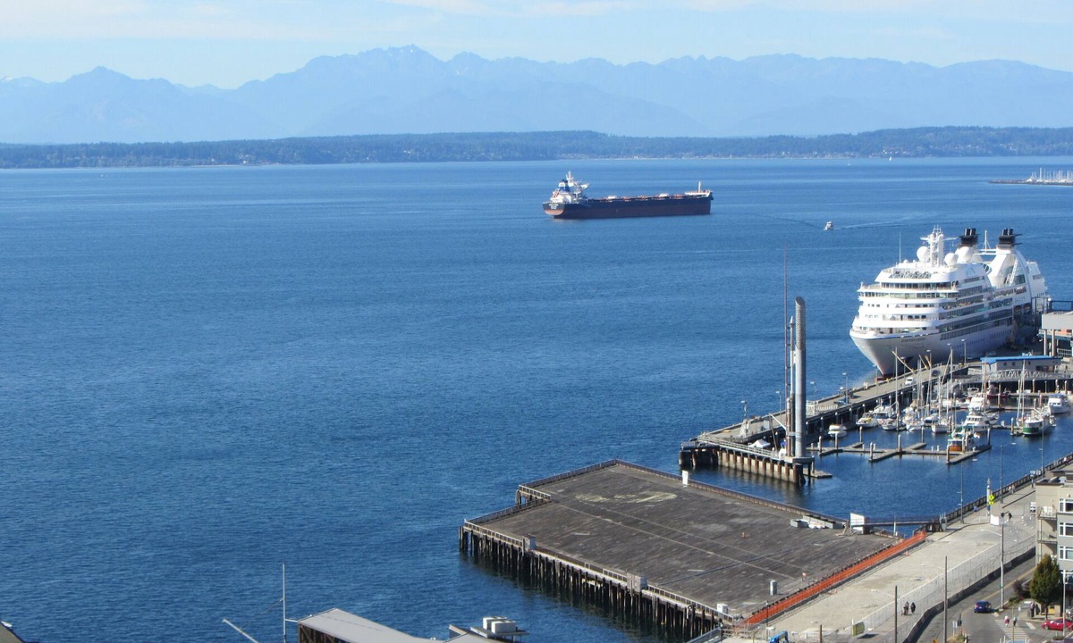 Downtown Seattle Apartment | Water Views ~ 1 Blk to Pike Place Market, Walk to Stadiums, 2 King Beds