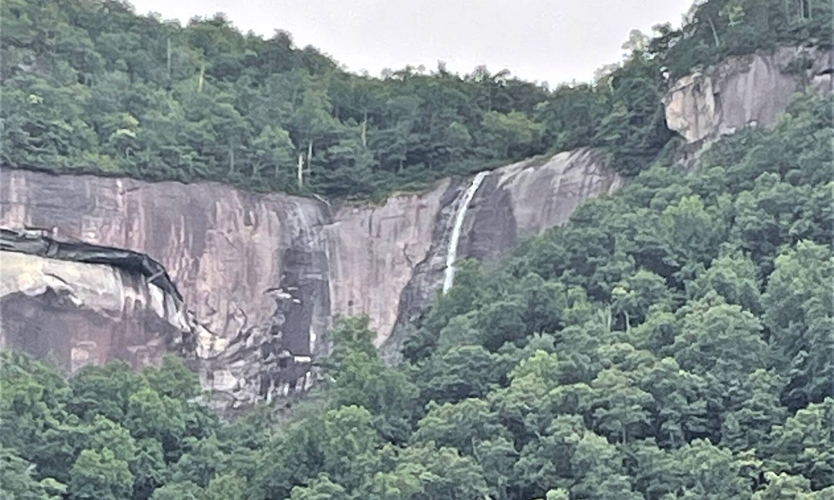 Chimney Rock Cabin | Waterfall View Cabin with Last of the Mohicans Waterfall view.