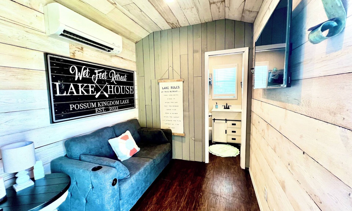 Graford Cabin | Waterfront Cabin at Rock Creek Camp, close to Rocker B, shared kid & adult pool