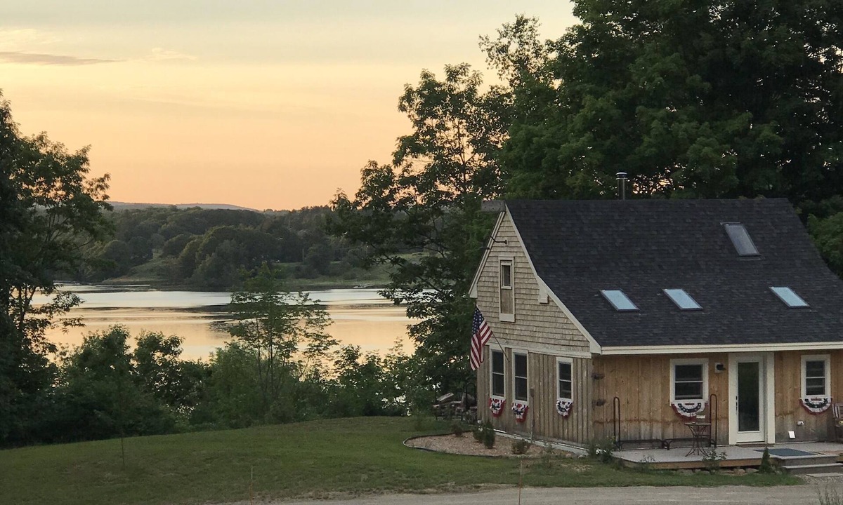 Belfast Cottage | Waterfront cottage with deep water dock, ocean front.
