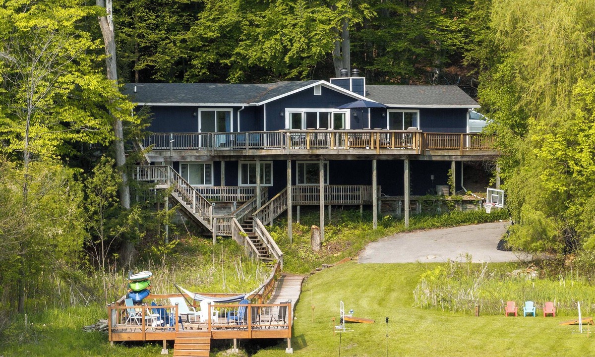 Rapid City House | Waterfront Deck + Dock: Torch Lake Home!